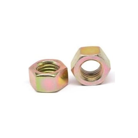 Newport Fasteners Hex Nut, M24-3.00, Steel, Class 8, Zinc Yellow Plated, 19 mm Ht, 150 PK 628002-BR-150